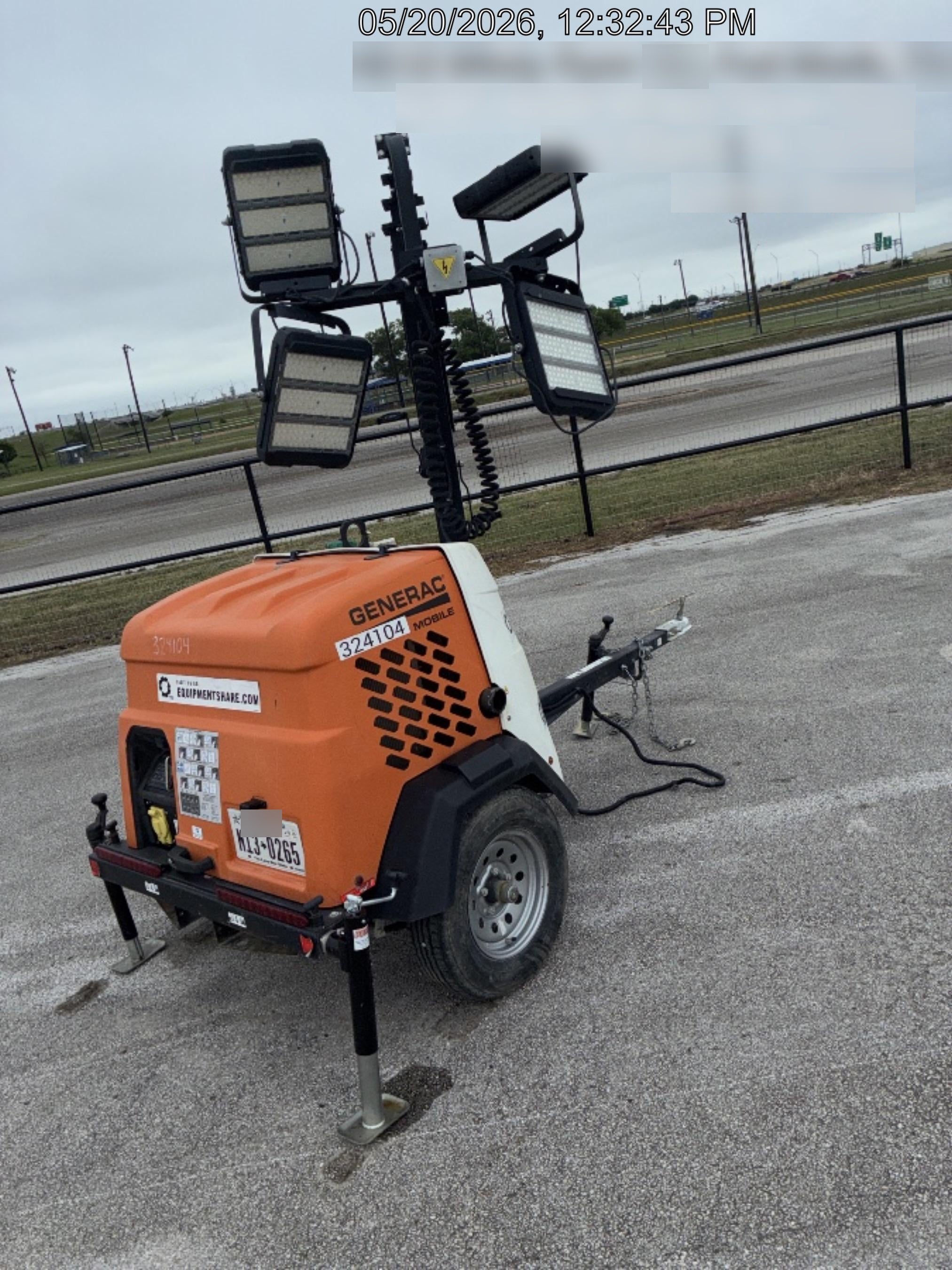 2023 Generac MLT2 Diesel, Flex Switch 120V Input, Powerzone Controller, (4) 320W LED Lights, 4kW Generator, 39.9 Gal Fuel Tank, 2" Ball, T3