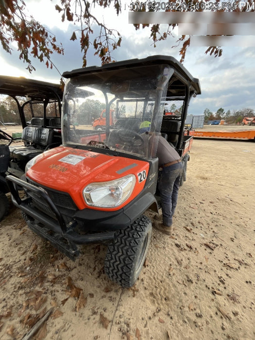 2019 Kubota RTV-X1140W-H 4wd Utility Cart, LED Strobe, Windshield Tempered Glass, Pastic Canopy, Wire Harness Kit, Backup Alarm