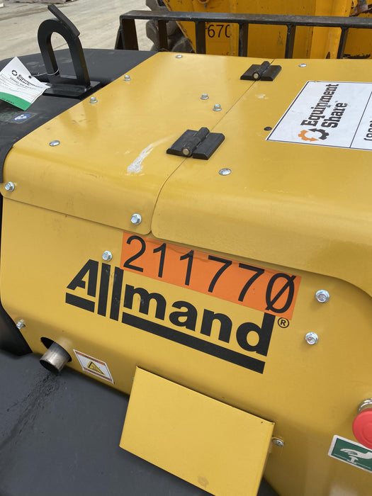 2022 Allmand NLV3GR (4) LED Light Fixture 350W, 23' Vertical Mast, 3kW Prime, Towable, Deep Sea L401, Leveling Jacks, Yanmar T4F 5.8hp