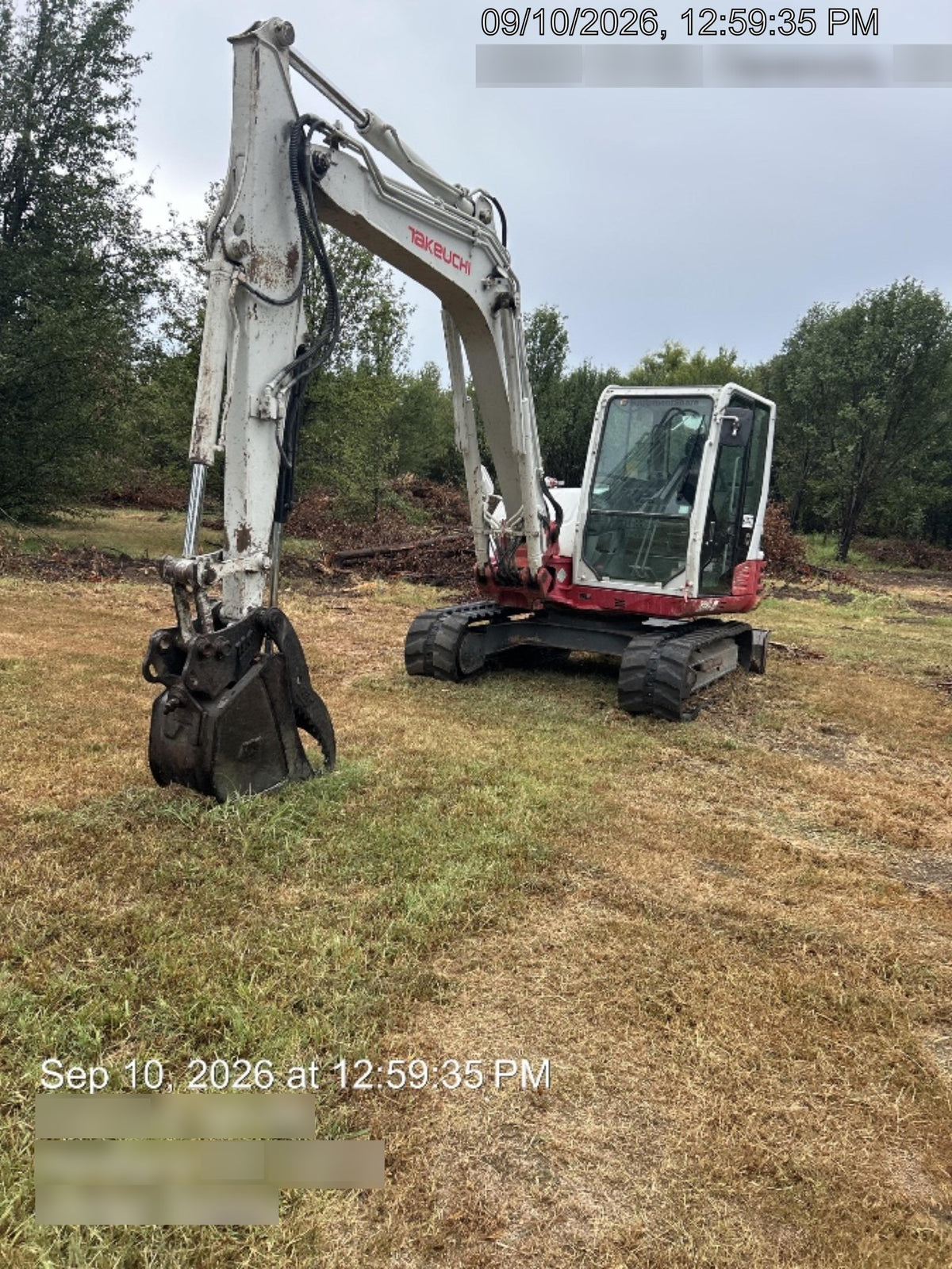 2019 Takeuchi TB290 Cab/Heat/AC Rubber tracks, Dozer blade, Travel alarm, Auxiliary hydraulics w/Manual QC, Hydraulic thumb, 18", 24", and 36" Buckets