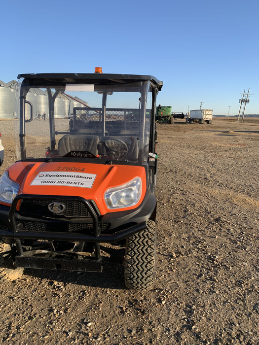 2021 Kubota RTV-X1140W-H Plastic Canopy, Windshield Acrylic Clear, LED Strobe Light, Wire Harness Kit, Back up Alarm