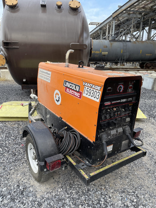 2021 Lincoln Electric Vantage 322 Vantage 322 Ready Pak 3 w/ Decals, ORANGE (includes trailer, cable rack, fender light kit) NO Telematics