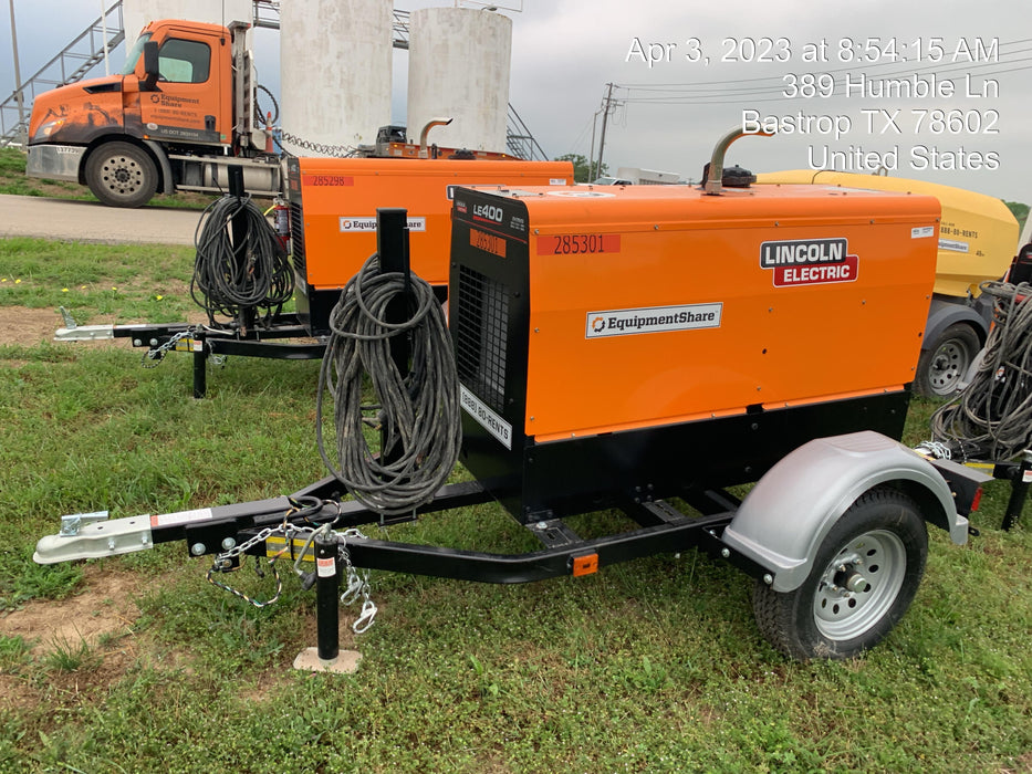 2022 Lincoln Electric LE400 Kubota V1505, Trlr, Cable Rack, Light Kit, ES Decals, T3