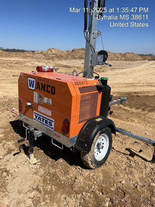 2024 Wanco WLTT-4MM4K Diesel, Mitsubishi L2E, 9.0HP @1800 rpm, Deep Sea Controller, Shore Power Plug, Auto Start, (4) 350W LED Floodlights, 4kW Generator, 60 Gal Fuel Tank, 2" Ball, T3