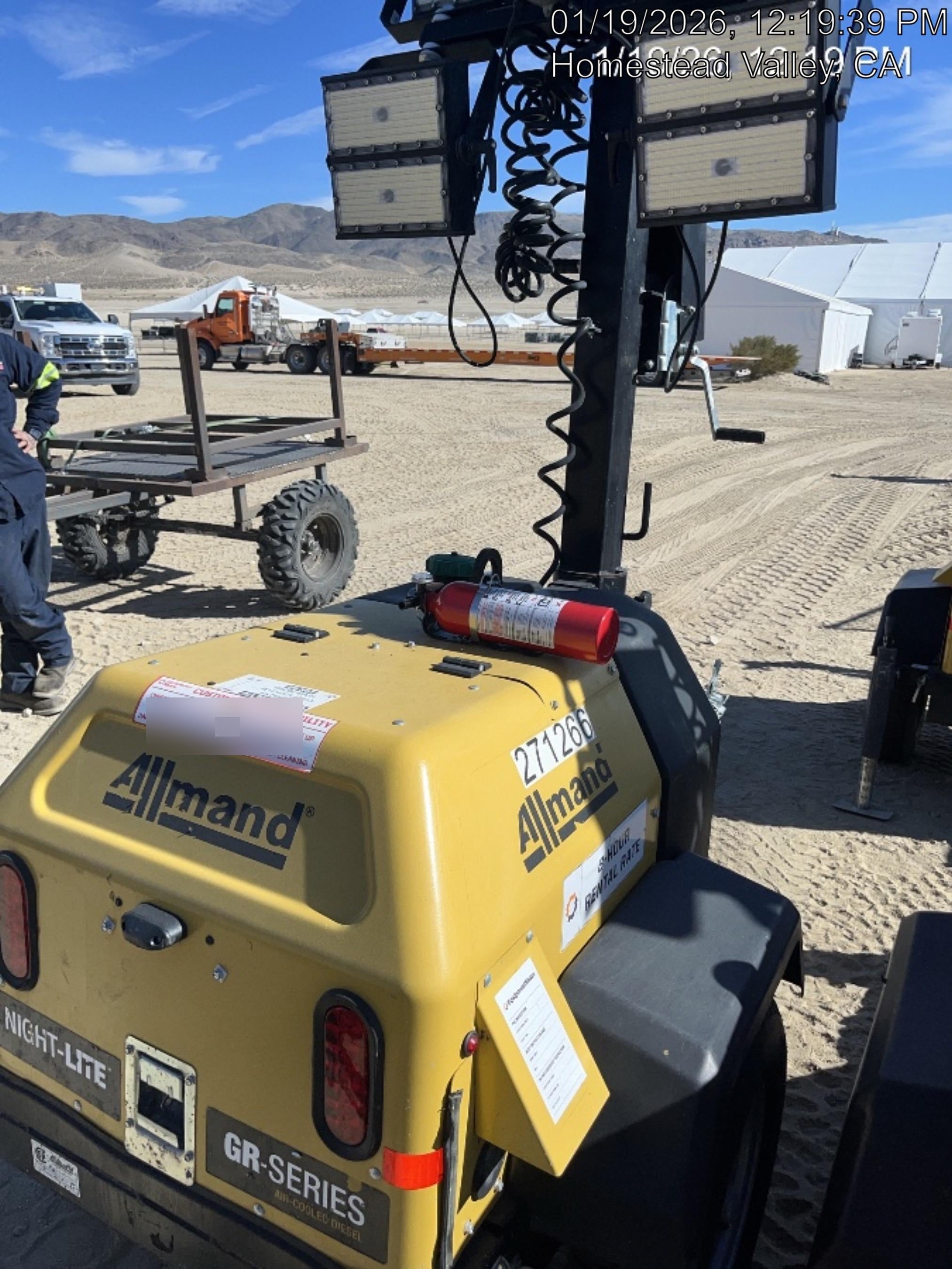 Allmand NLV3GR 3kW Light Plant - LED