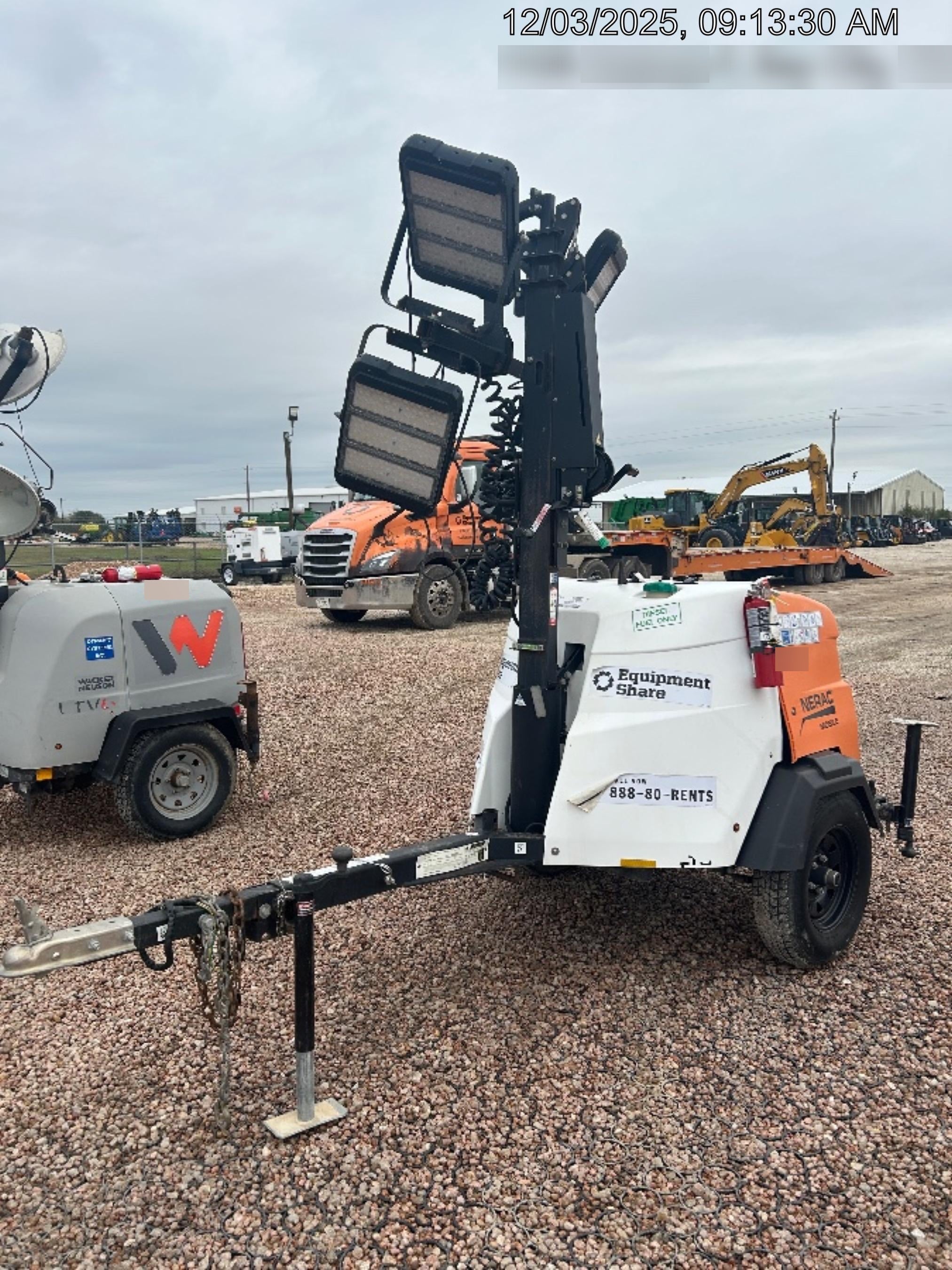 2023 Generac MLT2 Diesel, Flex Switch 120V Input, Powerzone Controller, 
(4) 320W LED Lights, 4kW Generator, 39.9 Gal Fuel Tank, 2" Ball, T3