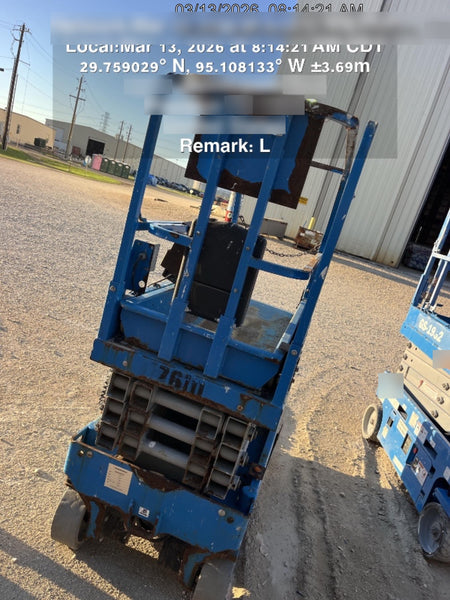2017 Genie GS-1930 Genie GS-1930 Lift w/Fixed Rail and Chain Entry