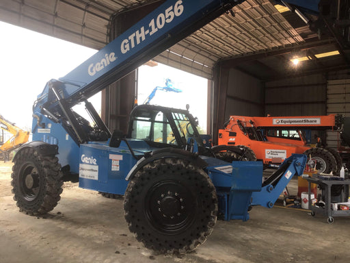 2019 Genie GTH-1056 Genie GTH-1056 w/CAB, Solid Tires, Work Lights, 60" carriage/forks, cab mesh, beacon