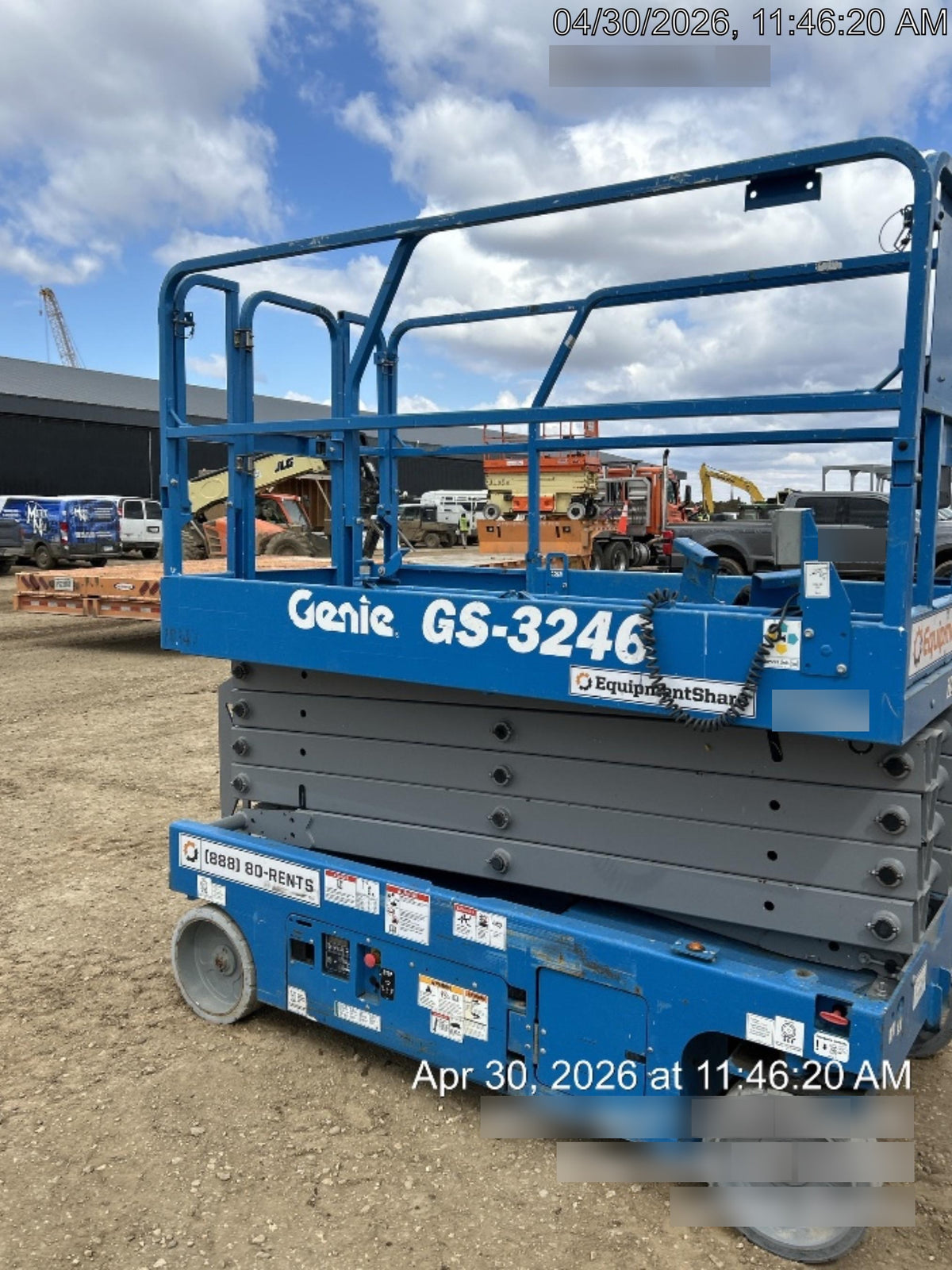 2018 Genie GS-3246 Genie GS-3246 w/Folding rails, Full height swing gate