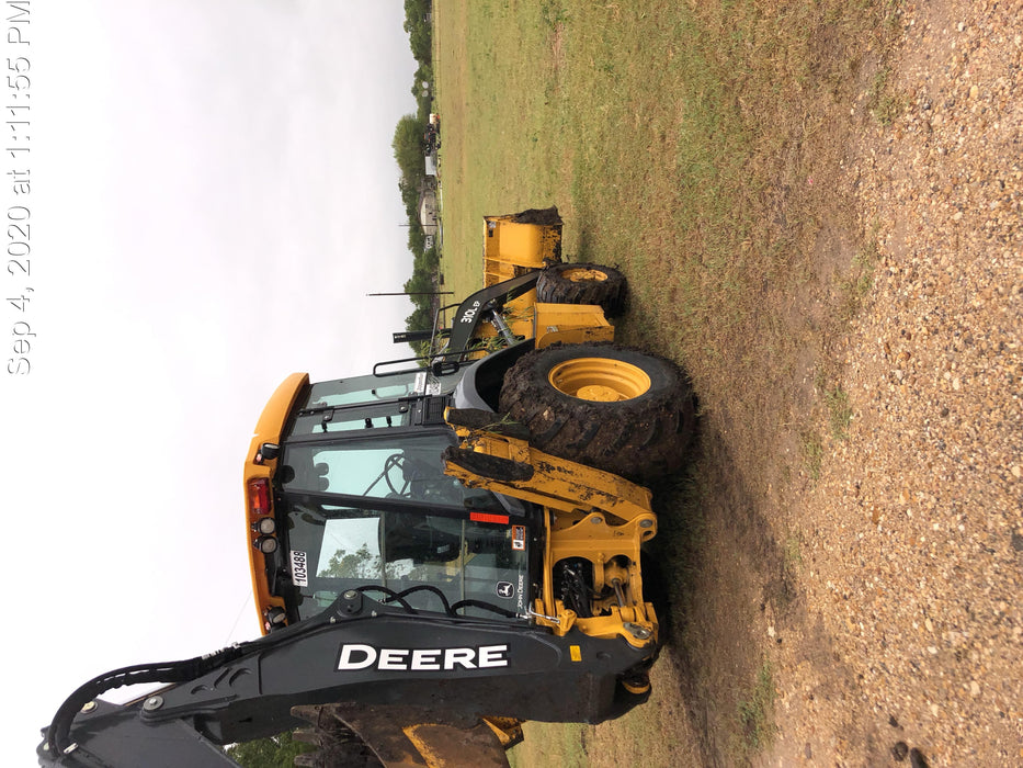 2020 John Deere 310LEP Cab/Heat/Air, 4WD, Standard Stick, Pilot Controls, 2 Way Hydraulics, TAG Manual QC
