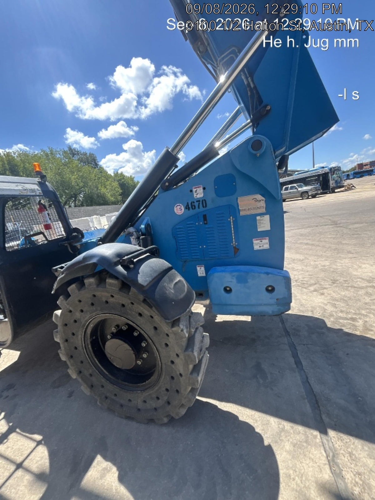 2017 Genie GTH-1056 Genie GTH1056, Solid Tires, 60" carriage, Light Kit, Open ROPS