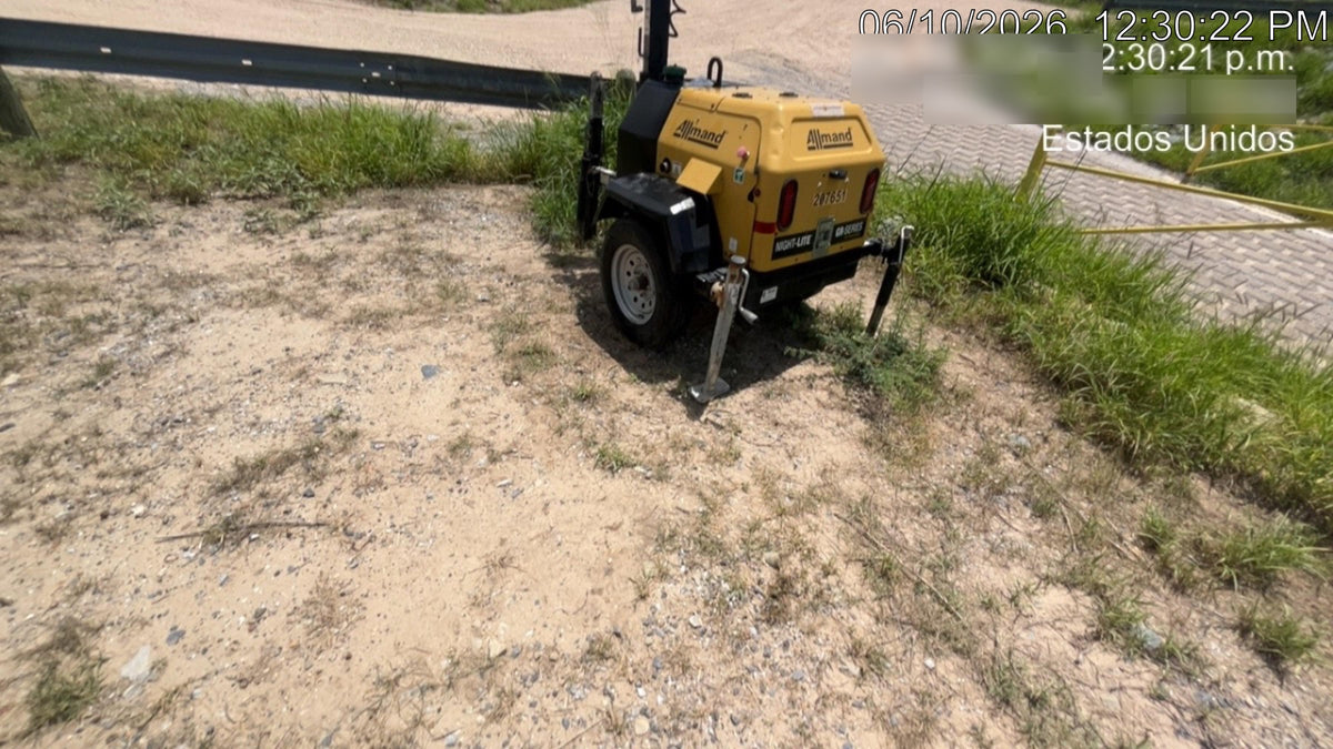 2022 Allmand NLV3GR (4) LED Light Fixture 350W, 23' Vertical Mast, 3kW Prime, Towable, Deep Sea L401, Leveling Jacks, Yanmar T4F 5.8hp