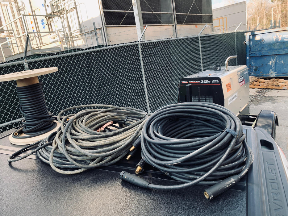 2019 Lincoln Electric Vantage 322 Welder Ready-Pak 3, Two wheel trailer, Fender and Light kit, Cable Rack