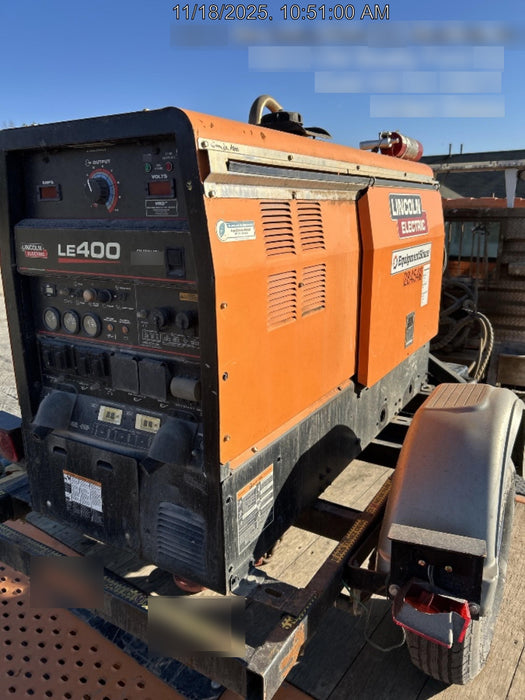 2022 Lincoln Electric LE400 Kubota V1505, Trlr, Cable Rack, Light Kit, ES Decals, T3