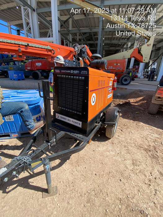 2021 Lincoln Electric Vantage 549X Ready Pak 3, ORANGE (includes trailer, cable rack, fender light kit)