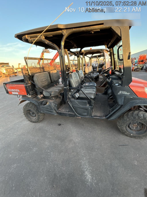 2019 Kubota RTV-X1140 4wd Utility Cart, LED Strobe, Windshield Tempered Glass, Plastic Canopy, Wire Harness Kit, Backup Alarm