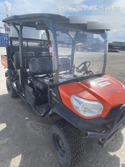 2022 Kubota RTV-X1140W-H Plastic Canopy, Windshield Acrylic Clear, LED Strobe Light, Wire Harness Kit, Back up Alarm