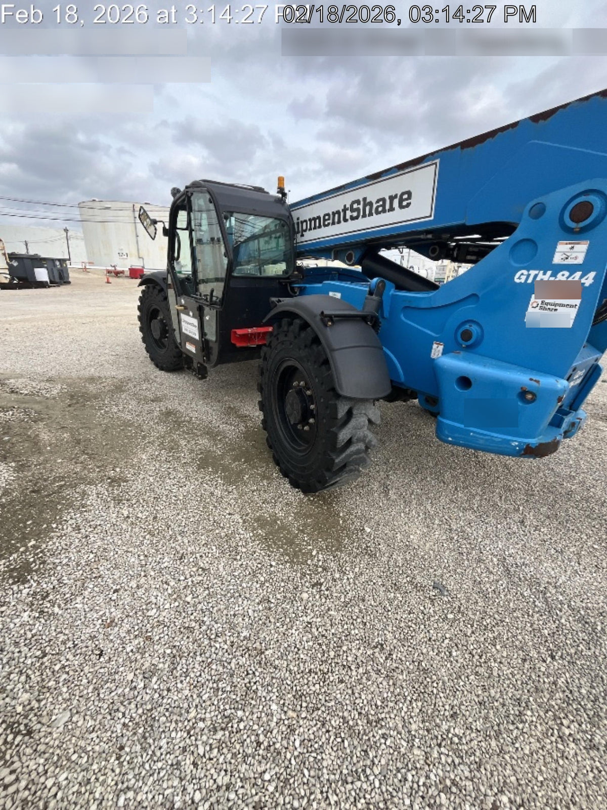 2019 Genie GTH-844 Cab/Heat/AC, Solid RT Tires, LED Work Lights, Beacon 60" QA Carriage, 48" Forks