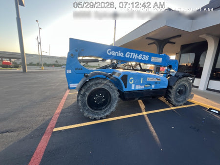 2018 Genie GTH-636 Genie GTH-636 w/Open ROPS, Solid Tires, Work Light/Beacon, 48" Carriage and Forks