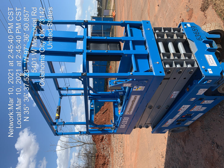 2020 Genie GS-1930 Solid Non Marking Tires, Beacon, Folding rails with half height swing gate