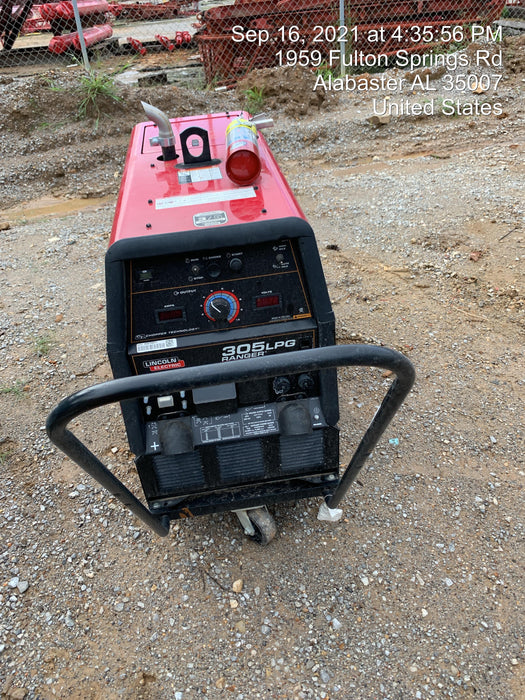 2021 Lincoln Electric Ranger 305 LPG K3430-1, Ranger 305 LPG, Undercarriage, Tank Holder & Strap, 10kw AC Gen, 25hp Kohler LPG Eng