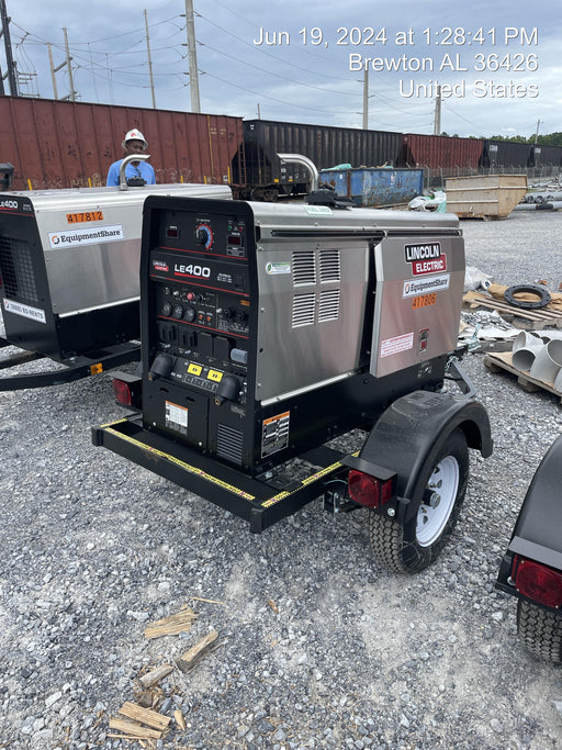 2024 Lincoln Electric LE400 Kubota V1505, Trlr, Cable Rack, Light Kit, ES Decals, T3