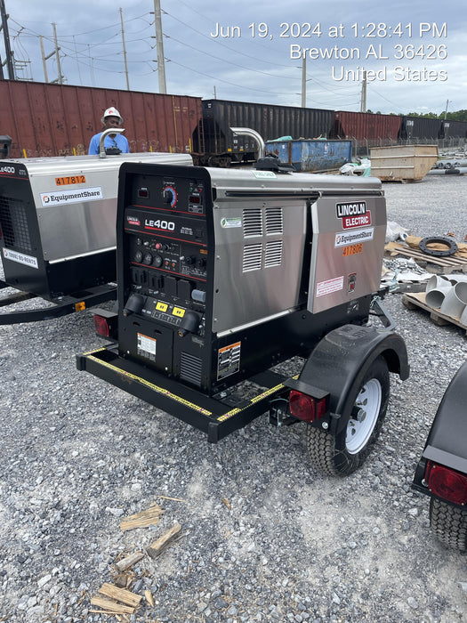 2024 Lincoln Electric LE400 Kubota V1505, Trlr, Cable Rack, Light Kit, ES Decals, T3