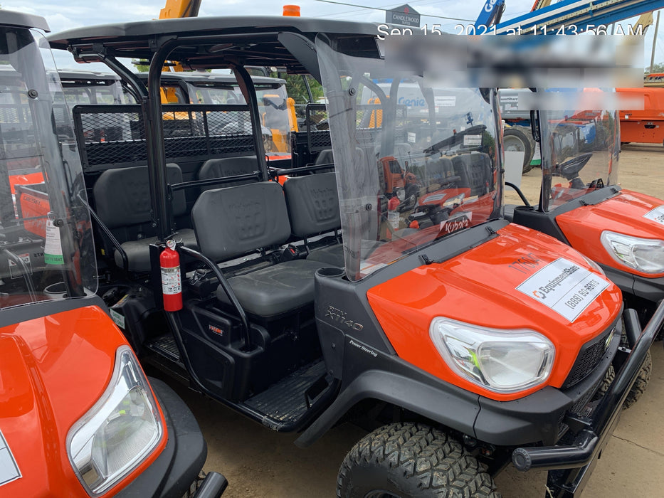 2021 Kubota RTV-X1140W-H Plastic Canopy, Windshield Acrylic Clear, LED Strobe Light, Wire Harness Kit, Back up Alarm
