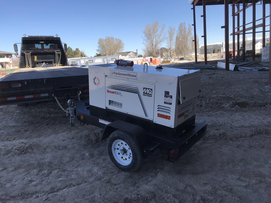 2020 Multiquip DLW400ESA4 400 amp Welder, 14kW, 120/240V, T4F Kubota, Trailer