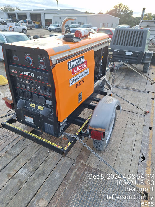 2022 Lincoln Electric LE400 Kubota V1505, Trlr, Cable Rack, Light Kit, ES Decals, T3