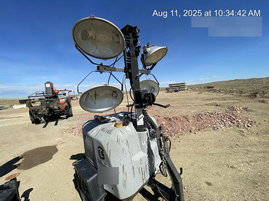 2018 Wacker Neuson LTV6L-MH Wacker Neuson LTV6L Mobile Light Tower w/Fuel Level Sensor Installed