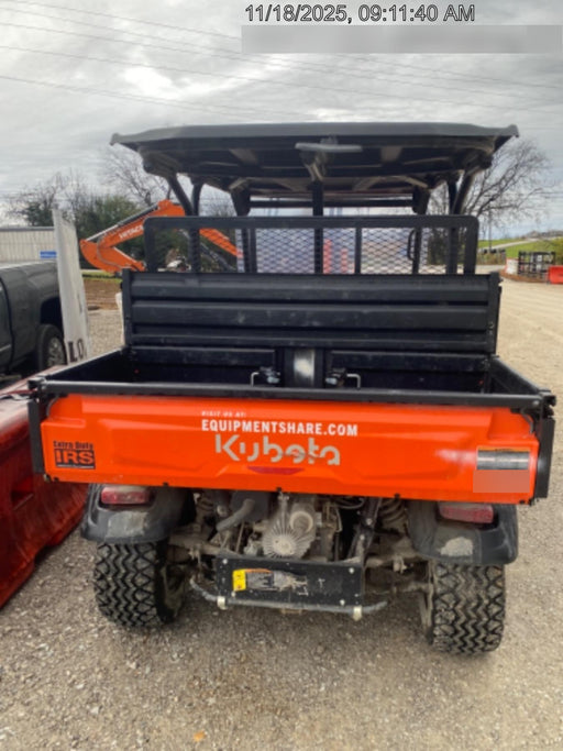 2022 Kubota RTV-X1140W-H Plastic Canopy, Windshield Acrylic Clear, LED Strobe Light, Wire Harness Kit, Back up Alarm
