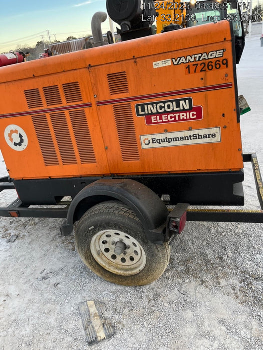 2021 Lincoln Electric Vantage 549X Ready Pak 3, ORANGE (includes trailer, cable rack, fender light kit)