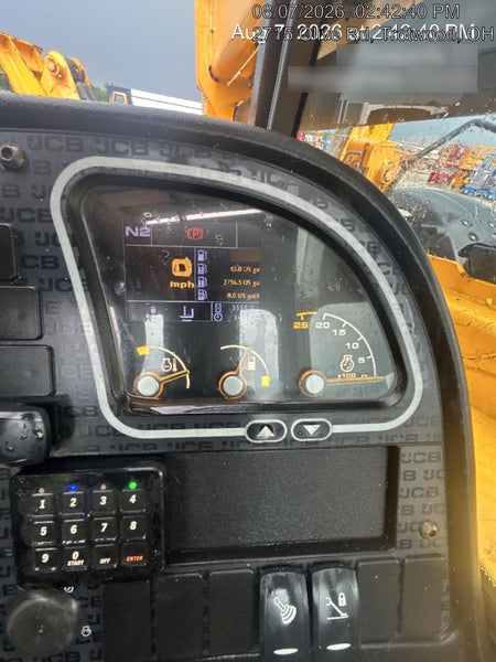 2019 JCB 512-56 Canopy, 74 HP, Solid Tires, STD Worklight, Beacon, Aux Hydraulics, Lifting Eye, Back up Alarm 66" Carriage, 60" Forks