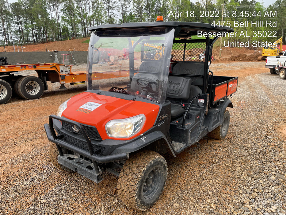 2022 Kubota RTV-X1140W-H Plastic Canopy, Windshield Acrylic Clear, LED Strobe Light, Wire Harness Kit, Back up Alarm