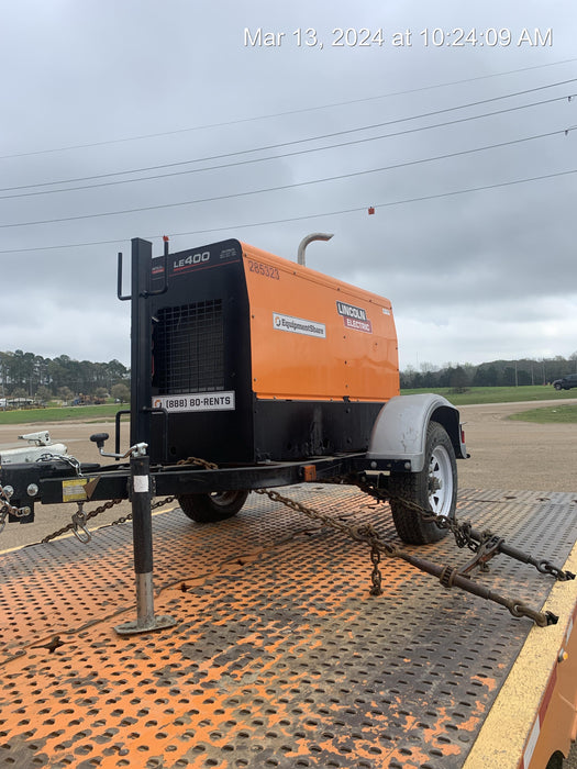 2022 Lincoln Electric LE400 Kubota V1505, Trlr, Cable Rack, Light Kit, ES Decals, T3