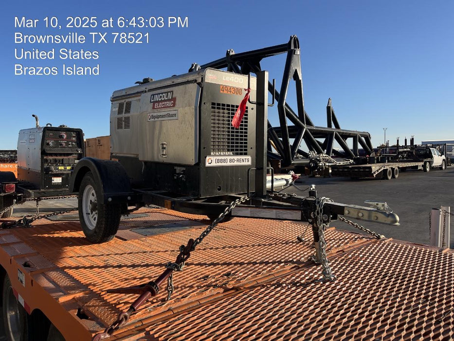 2025 Lincoln Electric LE400 Diesel, Kubota V1505, 22 HP, Trlr, Cable Rack, Light Kit, ES Decals, T3