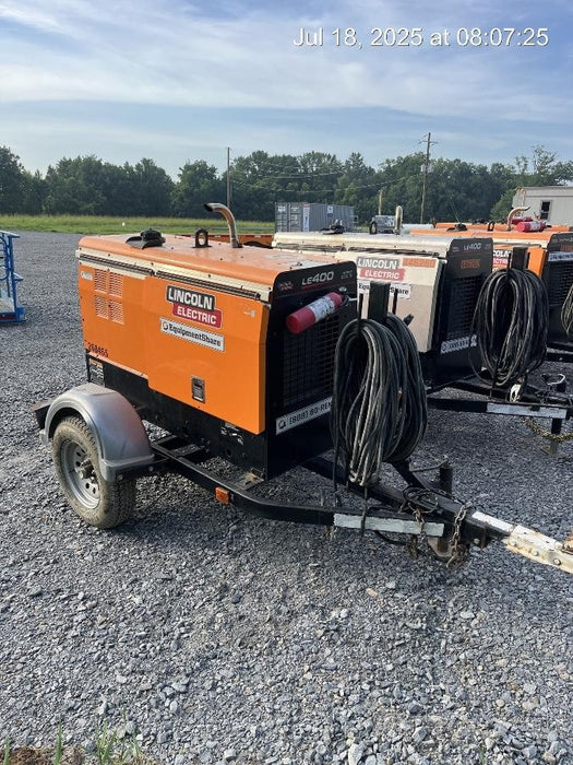 2022 Lincoln Electric LE400 Kubota V1505, Trlr, Cable Rack, Light Kit, ES Decals, T3