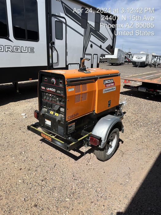 2022 Lincoln Electric LE400 Kubota V1505, Trlr, Cable Rack, Light Kit, ES Decals, T3