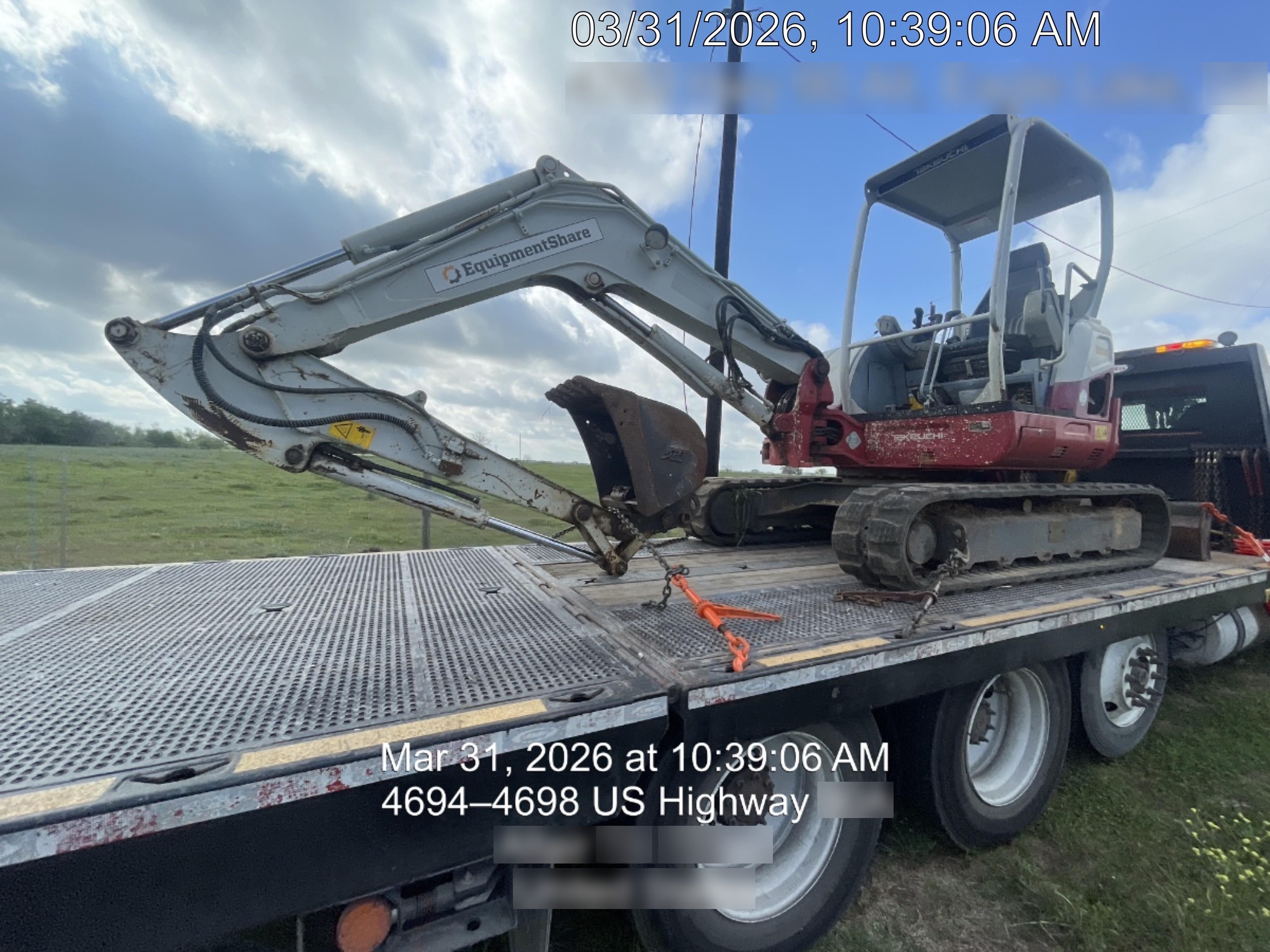 2019 Takeuchi TB260 Canopy w/Rubber Tracks, Auxiliary Hydraulics, Standard Blade, Manual QC