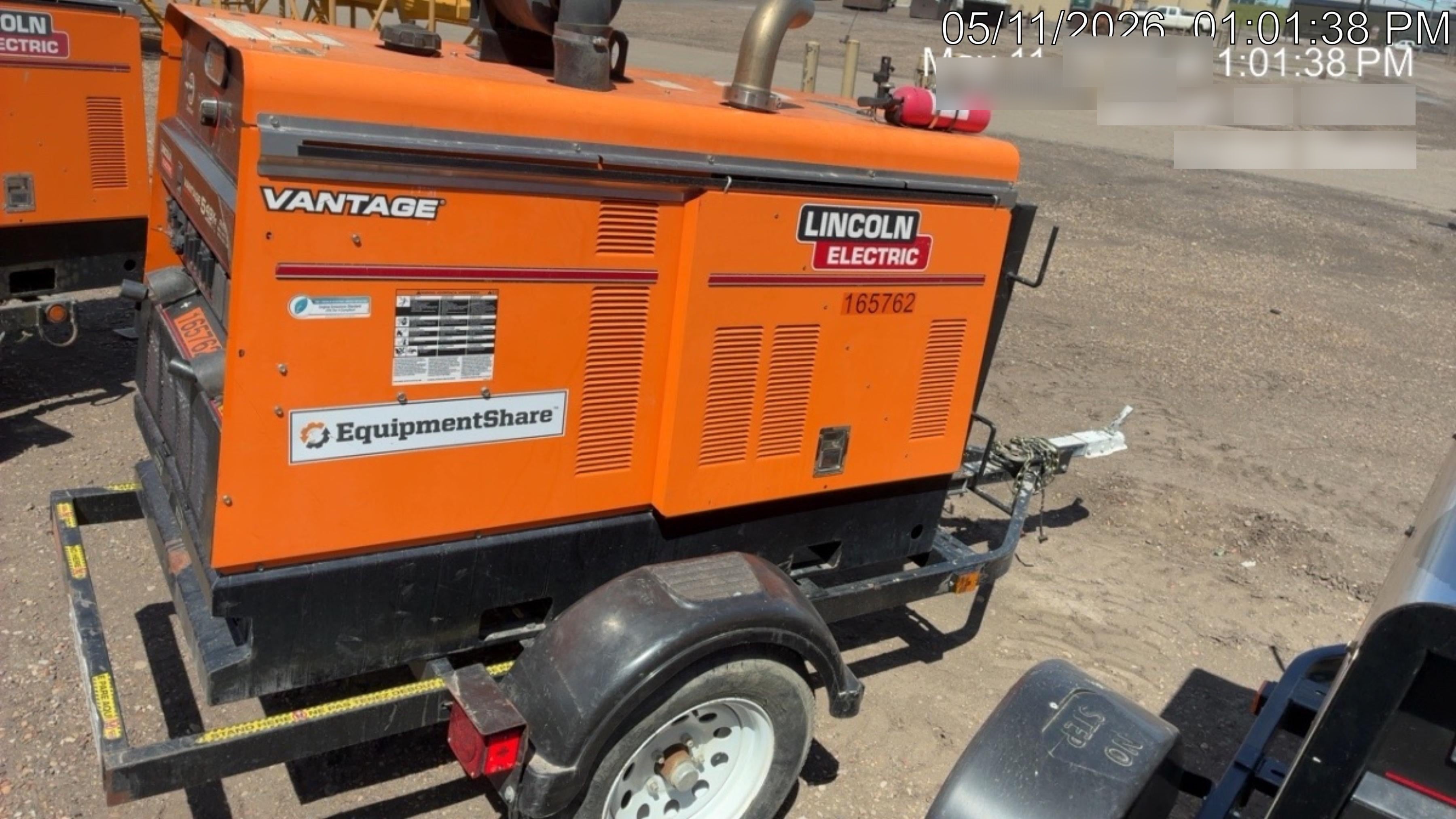 2021 Lincoln Electric Vantage 549X Ready Pak 3, ORANGE (includes trailer, cable rack, fender light kit)