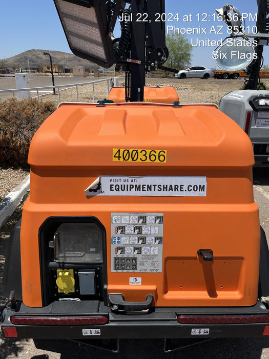 2024 Generac MLT2 Diesel, Flex Switch 120V Input, Powerzone Controller, 
(4) 320W LED Lights, 4kW Generator, 39.9 Gal Fuel Tank, 2" Ball, T3