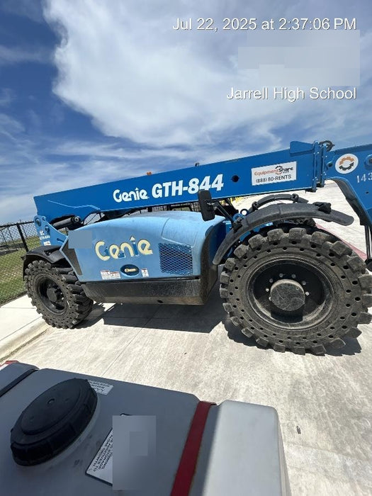2018 Genie GTH-844 GTH-844 w/Open ROPS, Solid Tires, beacon/work lights, 60" carriage/forks