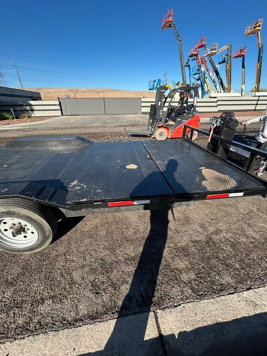 2025 TEXAS PRIDE TRAILERS 21' Lowboy Gravity Tilt Bed 14K Bumper Pull Trailer