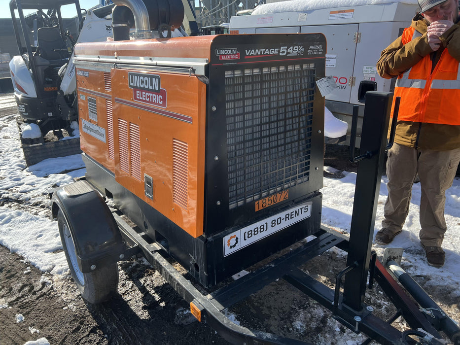 2021 Lincoln Electric Vantage 549X Ready Pak 3, ORANGE (includes trailer, cable rack, fender light kit)