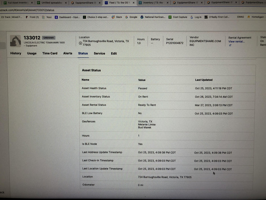 2021 LINCOLN ELECTRIC TOMAHAWK 1000