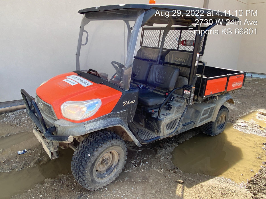 2022 Kubota RTV-X1140W-H Plastic Canopy, Windshield Acrylic Clear, LED Strobe Light, Wire Harness Kit, Back up Alarm