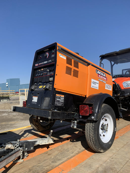 2021 Lincoln Electric Vantage 322 Vantage 322 Ready Pak 3 w/ Decals, ORANGE (includes trailer, cable rack, fender light kit) NO Telematics
