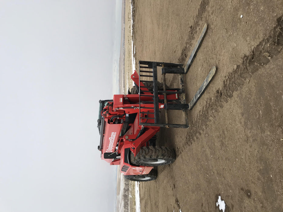 2020 Manitou MTA12055SER3 Cab/Heat/Air, Solid Tires, Amber Strobe, Lift Hook w/66" Carriage, 60" Forks