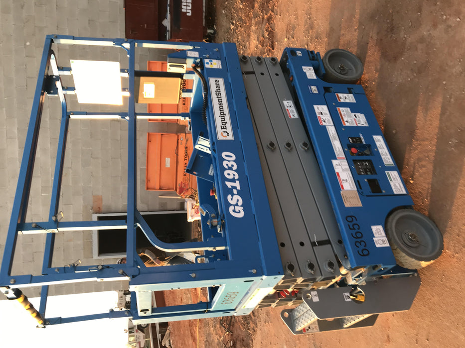 2020 Genie GS-1930 Solid Non Marking Tires, Beacon, Folding rails with half height swing gate